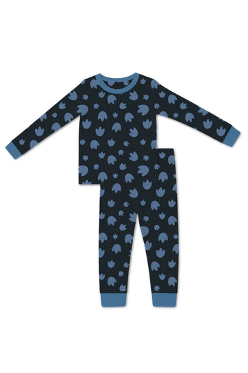Children's Pijamas Set – Blue Dino Tracks