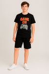 Boys basket Graphic Tee black | nüni