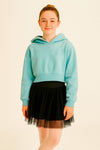 Girls Premium Hoodie Light-blue | nüni