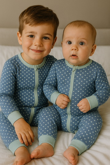Baby's Pijamas One Piece – Blue Dino Arcs