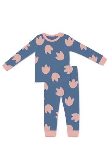 Children's Pijamas Set – Pink Footprints