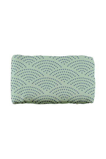 Baby Muslin Blanket – Green Dino Arcs