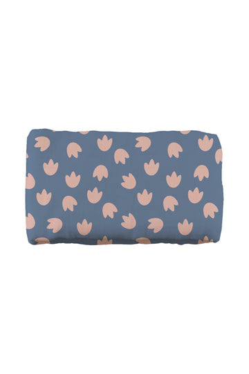 Baby Muslin Blanket – Pink Footprints