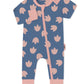 Baby's Pijamas One Piece – Pink Footprints