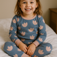 Children's Pijamas Set – Pink Footprints